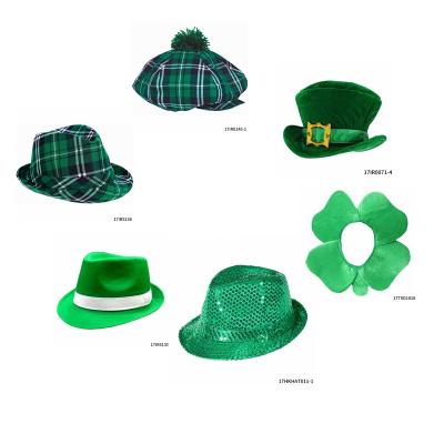 China Irish Hot Holiday Decorations St. Patrick's Day Green Top Hat Party Dress Accessories Party Set for sale