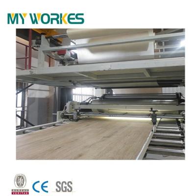 China SPC/PVC Panel Floor Panel Machine Plastic Manufacturing Suppliers Line for sale