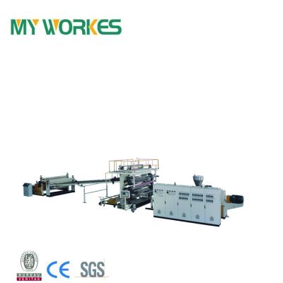 China Plastic extrusion sheet pvc extruding sheet maquina making machine production line for sale