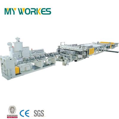 China Sheet PP Core Plastic Machinery Manufacturers Automatic Sheet Extrusion Block Making Machine Sheet Line Production for sale