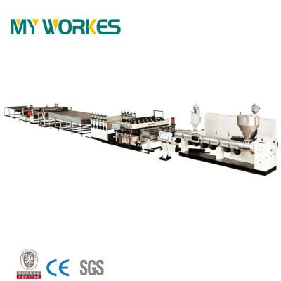 China Sheet China PC Hollow Sheet Making Machinery Equipment For Producing Plastic Product Making Machinery for sale