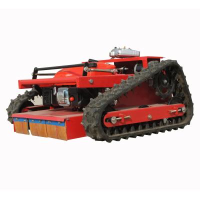 China Gasoline 4-Stroke Crawler Remote Control Lawn Mower for sale