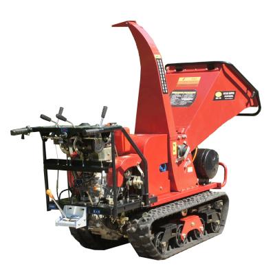 China Farms Diesel Engine Wood Chipper With Crawler Type Self Propelled Type for sale