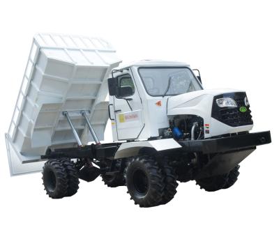 China Farms 4 Wheels Diesel Engine Hydraulic Self-Unloading Tractor For Transport for sale