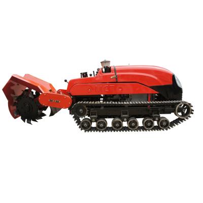 China Mini Farms Free Working Remote Control Crawler Tractor for sale