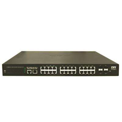 China Modular Industry Network Switch 24 Port Fiber Switch Uplink Network for sale