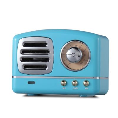 China Mini Wireless Call DJ 3D surround sound FM music stereo vintage radio speaker bluethoot speaker bluethoot retro vintage for sale