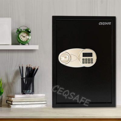 China Mini Safe Box CEQ Hotel Security Deposit Mini Box With Electrical Password Key Locks Safe Box for sale