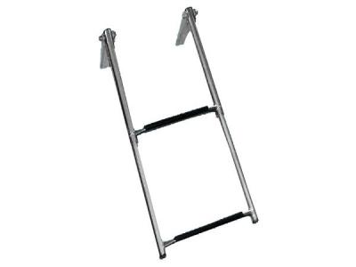 China 2 / 3 / 4 Steps Boat Telescopic Ladder With Seamless Stainless Steel Tubes for sale