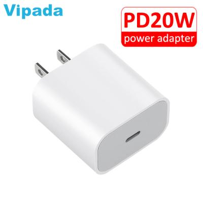 China Universal Type C Power Adapter Cell Phone Mobile Phone USB C Wall Charger Palladium 20W Fast Charging Charger for sale