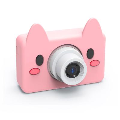 China Cute Face Priority New Arrival Kids Camera CDC-03 Cartoon HD Screen Children's Enlightenment Toy Birthday Gift Photo Video Camera for sale