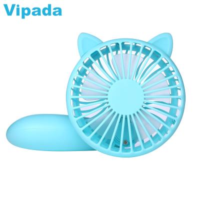 China Handheld Use + Table Use 2 in 1 Mini Folding Handheld Table Fan USB Rechargeable Battery Portable Hand Fan for sale