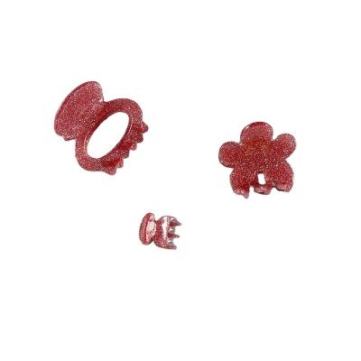 China 2022 New Teenytiny 2022 New Hair Accessory Trend Glitter Claw Glitter Hair Clips Custom Shape for sale