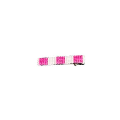 China Hair Decoration Teenytiny High Grade Pure Handmade Woven Beads Hair Pins / loom beaded hair clips small for sale