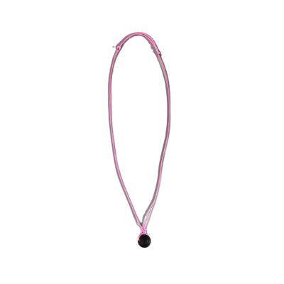 China Teenytiny CLASSIC Factory Direct Black Lava Stone Necklace Adjustable Sliding Knot Necklace for sale