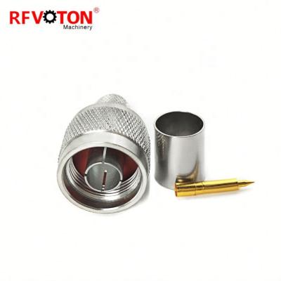 China RF N Male Plug Pigtail Connector Crimp For LMR400 RG8 RG213 RG214 Coaxial Cable for sale