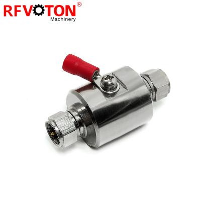 China 230v 90v 0-3G F Male To Male F Socket PIN RF Lightning Gas Tube Surge Arrester MALE F Arrester for sale