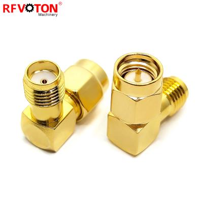 China RF Elbow RF Converter SMA Male Type To RF Female Right Angle Adapter Plug To RF Jack Adapter Connector for sale