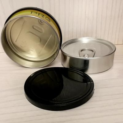 China No machine needed Cali pressitin tin 3.5g can 73*23mm Tuna Tins with stickers no quantity flavor for sale