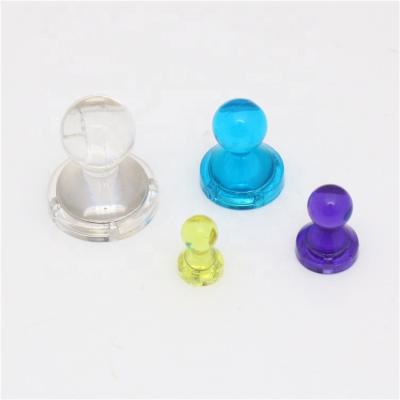 China Industrial Widely Used Magnet Factory Price NdFeB Acrylic Push Pin Thumbtack Magnets For Home for sale