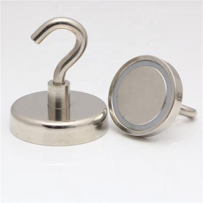 China Best Price Industrial Custom Neodymium Magnet Magnetic Hook D16mm With Nickel Coating for sale