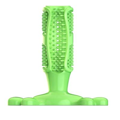 China Sustainable Pet Accessories Dog Chewing Teeth Cleaning Toothbrush Cactus Dog Toothbrush for sale