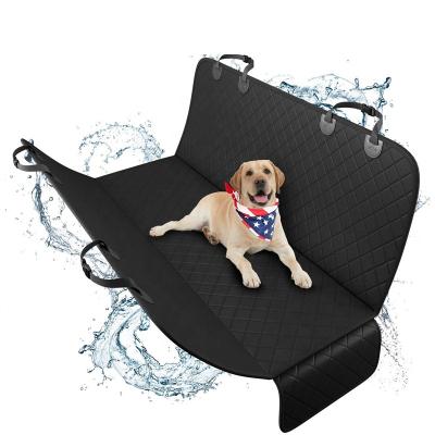 China Sustainable Wholesale 100% Waterproof Pet Car Seat Cover With Side Flaps Padded Scratch Proof For Dogs And Cats for sale