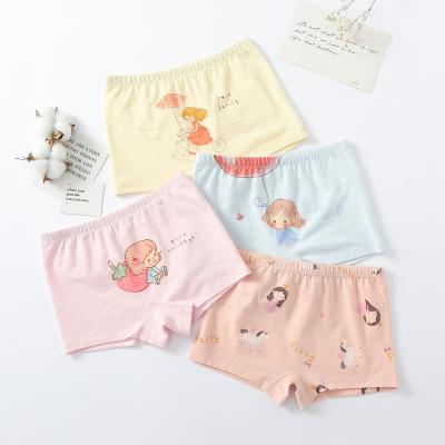 China Breathable New underwear wholesale girls boxer underwear cotton children's cartoon underwear for sale