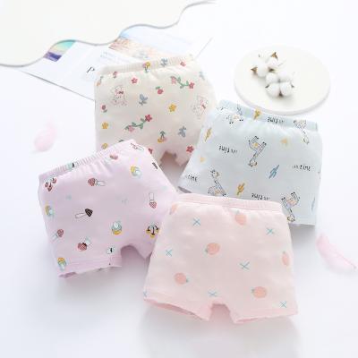 China Breathable Girls milk silk boxer shorts children's underwear children's boxer briefs for sale