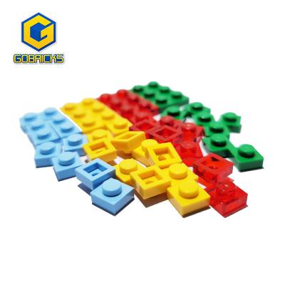 China Construction Toy Gobricks kids building block parts diy creative plastic bricks 3024-30008 1x1 electroplate 1*1 pixel painting DIY toys for children for sale