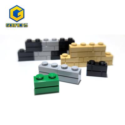 China Single Construction Toy Gobricks GDS-631 Building Block 98283 Profile Brick 1x2 Gro 1*2 Grid Brick Wall Tiles for sale