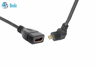 Κίνα Ψαρευμένο αρσενικό μικροϋπολογιστών HDMI στο θηλυκό συνδετήρα προσαρμοστών καλωδίων HDMI (4 κατευθύνσεις: Επάνω-κάτω-αριστερός-Right+1pcs Straigh) προς πώληση