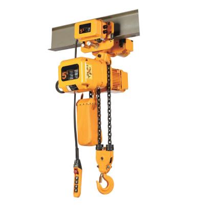 China Building Material Shops CE Supplier Heavy Duty 5 Ton Ring Chain Electric Hoist Crane With Trolley Electric Chain Hoist for sale