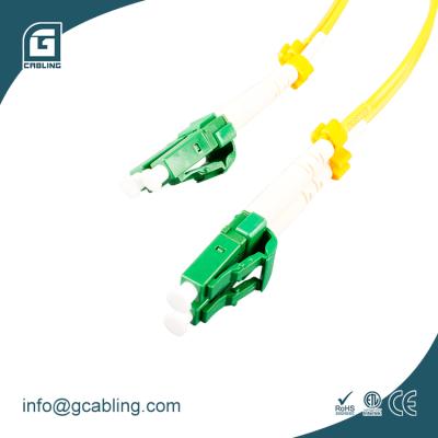 China LSZH Patch Cord Singlemode Fiber OS1 (PVC Optional) Gcabling 60M LC/LC Duplex Yellow SM 9/125 LSZH Fiber Optic Patch Cord Fiber Optic Patch Cord for sale