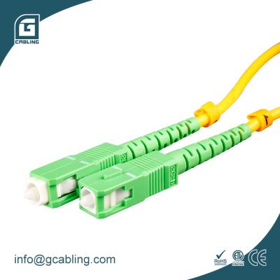 China FTTH FTTX FTTB Gcabling 5M SC/APC to SC/APC Fiber Optic Patch Cord SM OS1 LSZH Simplex Fiber Optic Patch Cord Singlemode Fiber Optic Patch Cord 5m for sale