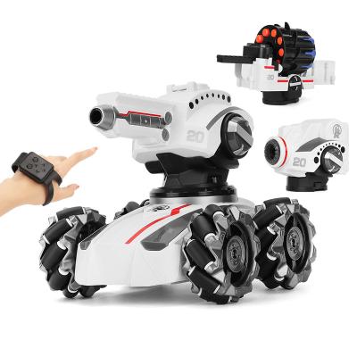 China Remote Control Tank Toy RC Stunt Car 2.4 GHz RC Cars 2.4 Induction Water Bomb Tank All Terrain Toy For Kids for sale