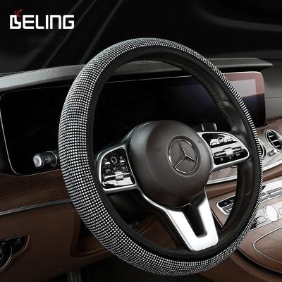 China Diamond factory wholesale fashion Diamond Car Steering Wheel Cover hot sale bling bling for sale