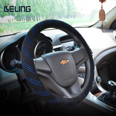 China Accessories of Diamond Universal Bling Diamond Car Steering Wheel Cover 36-40cm for sale