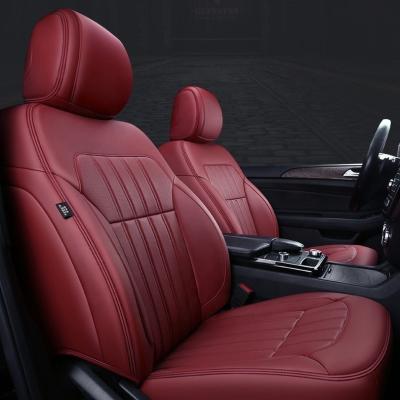 China Easy Clean Custom Luxury Genuine Leather Car Seat Covers for sale