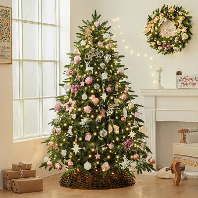 China Environmental Friendly Outdoor Christmas Balls Xmas Tree Green Pvc 150 180 210CM Mixed New Made Artificial Christmas Tree With Ornaments for sale