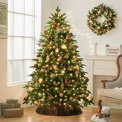 China Environmental Friendly Wholesale High Quality Custom Christmas Ornaments Ball decoration Artificial Led Light Christmas Tree Arbol De Navidad for sale