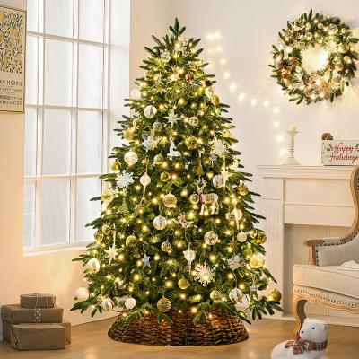 China Environmental Friendly 1.8m Pvc Artificial Christmas Tree With Led Lights Custom Christmas Ornaments Ball Outdoor Xmas Navidad for sale