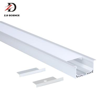 China Decorations LED Wall Recessed Aluminum Profile For LED Strip Light Linear Fixture LED Strip Aluminum Profile for sale