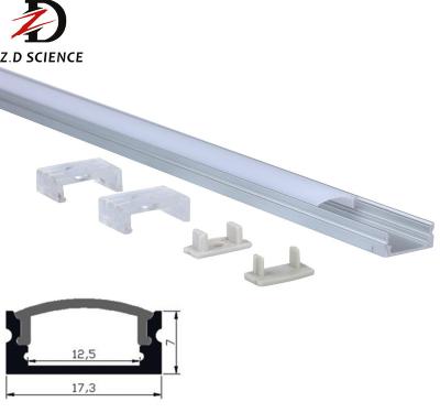 China Decorations High Quality Slim Anodized Square Surface Mounted LED Aluminum Profile For LED Strip Light for sale