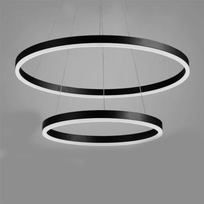 China Decorations 1500MM 1800MM 2400MM Round LED Pendant Aluminum Profile For LED Strip Light Module With Silicone Diffuse Dotless Linear Light for sale