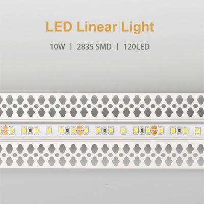 China Residential Decoration Plaster Recessed Linear Light Super Bright LED Linear Enclosed LED Light 10W for sale