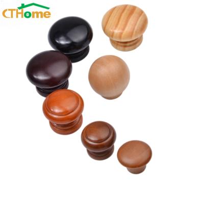 China Wholesale Modern Mini Wooden Handle Kitchen Drawer Hardware Handle for sale