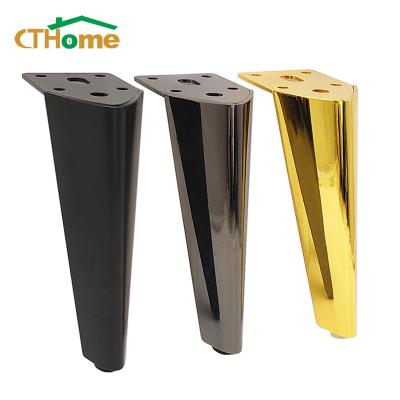 China Modern European Style Metal Legs For Furniture Sofa Wardrobe Bathroom Cabinet Feet Dressers Coffee Table Foot Pads Height 15cm for sale