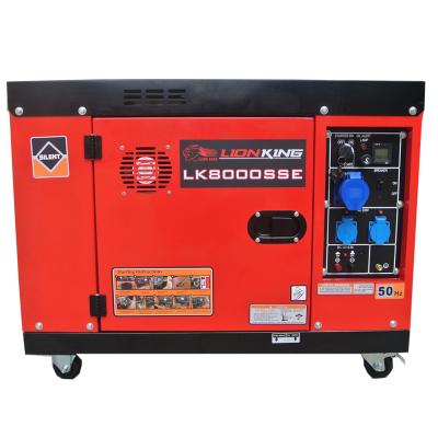 China 5KVA Diesel Generators Diesel Engine Portable Home Silent Generator 5 KVA JD-6000SE for sale