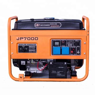 China Small Generator Supply Electric Power Air Cooled 6kw Gasoline Generator Slew Portable Electrogen for sale